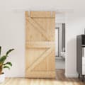Miniatyrbilde 11 av 11: vidaXL Skyvedør med monteringstilbehør 95x210 cm heltre furu