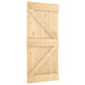 Miniatyrbilde 2 av 11: vidaXL Skyvedør med monteringstilbehør 95x210 cm heltre furu