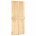 Miniatyrbilde 4 av 11: vidaXL Skyvedør med monteringstilbehør 90x210 cm heltre furu