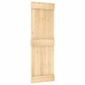 Miniatyrbilde 2 av 11: vidaXL Skyvedør med monteringstilbehør 70x210 cm heltre furu
