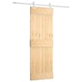 Miniatyrbilde 1 av 11: vidaXL Skyvedør med monteringstilbehør 70x210 cm heltre furu