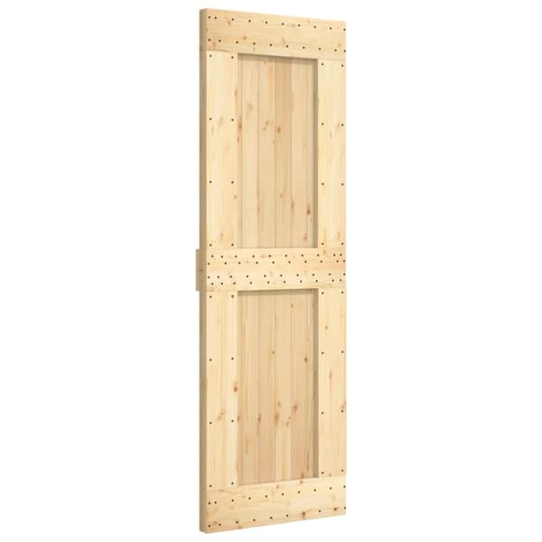 vidaXL skydedør med monteringssæt 70x210 cm massivt fyrretræ