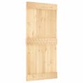 Miniatyrbilde 2 av 11: vidaXL Skyvedør med monteringstilbehør 95x210 cm heltre furu