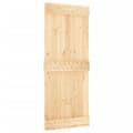 Miniatyrbilde 2 av 11: vidaXL Skyvedør med monteringstilbehør 85x210 cm heltre furu