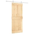 Miniatyrbilde 1 av 11: vidaXL Skyvedør med monteringstilbehør 85x210 cm heltre furu