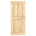 Miniatyrbilde 3 av 11: vidaXL Skyvedør med monteringstilbehør 90x210 cm heltre furu