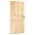 Miniatyrbilde 3 av 11: vidaXL Skyvedør med monteringstilbehør 100x210 cm heltre furu