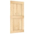 Miniatyrbilde 2 av 11: vidaXL Skyvedør med monteringstilbehør 100x210 cm heltre furu
