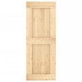 Miniatyrbilde 3 av 11: vidaXL Skyvedør med monteringstilbehør 80x210 cm heltre furu