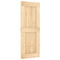 Miniatyrbilde 2 av 11: vidaXL Skyvedør med monteringstilbehør 80x210 cm heltre furu