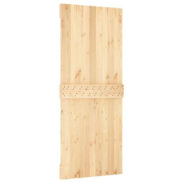 vidaXL Skyvedør med monteringstilbehør 85x210 cm heltre furu