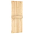 Miniatyrbilde 3 av 11: vidaXL Skyvedør med monteringstilbehør 80x210 cm heltre furu
