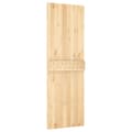 Miniatyrbilde 4 av 11: vidaXL Skyvedør med monteringstilbehør 70x210 cm heltre furu
