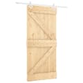 Miniatyrbilde 1 av 11: vidaXL Skyvedør med monteringstilbehør 100x210 cm heltre furu