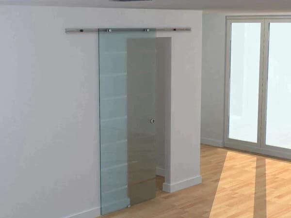 Rootz glasdør - glasskydedør - skydedør - aluminiumslegering - 6,6 fod