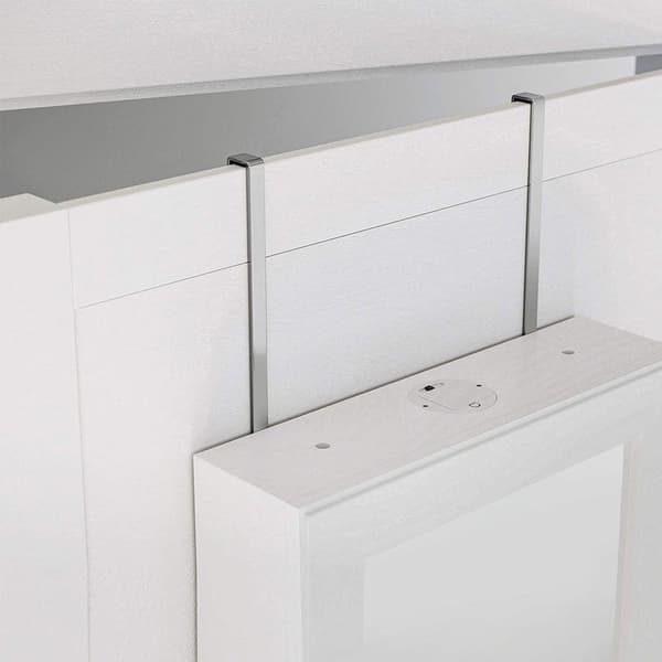 Rootz Door Hook - Oven koukku korukaappiin - Ripustusoven koukku - Oven ripustuskoukku - Kestävä ovikoukku - Oven koukkujärjestäjä - Hopea - 1,2 x 2,2
