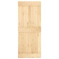 Miniatyrbilde 3 av 11: vidaXL Skyvedør med monteringstilbehør 85x210 cm heltre furu