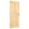 Miniatyrbilde 2 av 11: vidaXL Skyvedør med monteringstilbehør 85x210 cm heltre furu