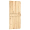 Miniatyrbilde 5 av 11: vidaXL Skyvedør med monteringstilbehør 95x210 cm heltre furu