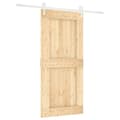 Miniatyrbilde 1 av 11: vidaXL Skyvedør med monteringstilbehør 95x210 cm heltre furu