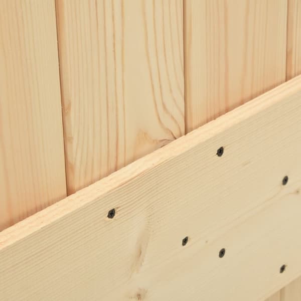 vidaXL Skyvedør med monteringstilbehør 85x210 cm heltre furu