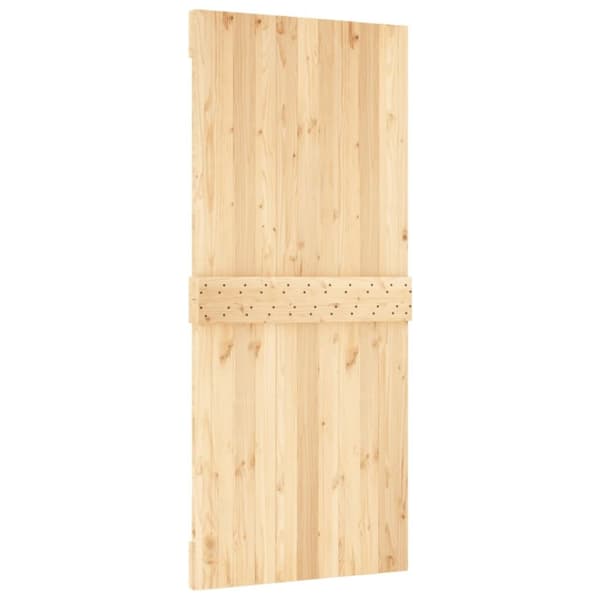 vidaXL Skyvedør med monteringstilbehør 90x210 cm heltre furu