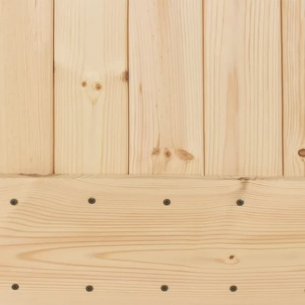 vidaXL Skyvedør med monteringstilbehør 90x210 cm heltre furu