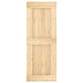 Miniatyrbilde 4 av 11: vidaXL Skyvedør med monteringstilbehør 80x210 cm heltre furu