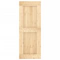 Miniatyrbilde 4 av 11: vidaXL Skyvedør med monteringstilbehør 80x210 cm heltre furu
