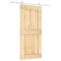 Pikkukuva 1 / 11: vidaXL Liukuovi asennustarvikkeineen 95x210 cm täysi mänty