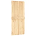 Miniatyrbilde 4 av 11: vidaXL Skyvedør med monteringstilbehør 90x210 cm heltre furu