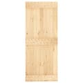 Miniatyrbilde 3 av 11: vidaXL Skyvedør med monteringstilbehør 85x210 cm heltre furu