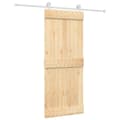 Miniatyrbilde 1 av 11: vidaXL Skyvedør med monteringstilbehør 85x210 cm heltre furu