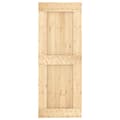 Pikkukuva 3 / 11: vidaXL Liukuovi asennustarvikkeineen 80x210 cm täysi mänty