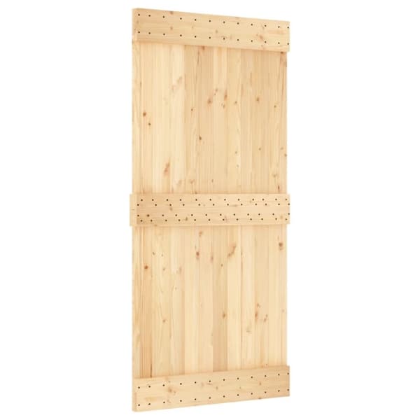 vidaXL Skyvedør med monteringstilbehør 95x210 cm heltre furu