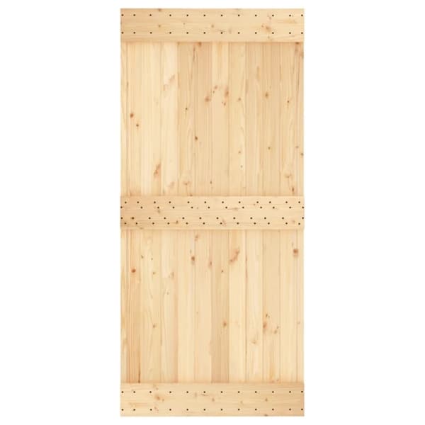 vidaXL Skyvedør med monteringstilbehør 95x210 cm heltre furu