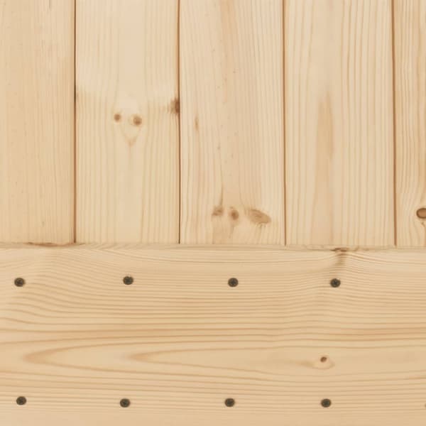 vidaXL Skyvedør med monteringstilbehør 95x210 cm heltre furu
