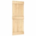 Pikkukuva 6 / 11: vidaXL Liukuovi asennustarvikkeineen 80x210 cm täysi mänty