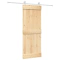 Pikkukuva 1 / 11: vidaXL Liukuovi asennustarvikkeineen 80x210 cm täysi mänty