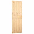 Miniatyrbilde 5 av 11: vidaXL Skyvedør med monteringstilbehør 70x210 cm heltre furu