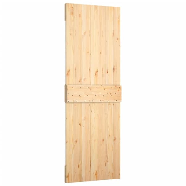 vidaXL Skyvedør med monteringstilbehør 70x210 cm heltre furu