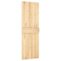 Miniatyrbilde 4 av 11: vidaXL Skyvedør med monteringstilbehør 70x210 cm heltre furu