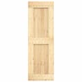 Miniatyrbilde 3 av 11: vidaXL Skyvedør med monteringstilbehør 70x210 cm heltre furu