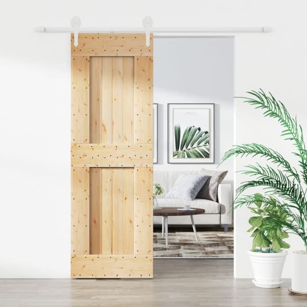 vidaXL Skyvedør med monteringstilbehør 70x210 cm heltre furu