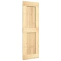 Miniatyrbilde 2 av 11: vidaXL Skyvedør med monteringstilbehør 70x210 cm heltre furu