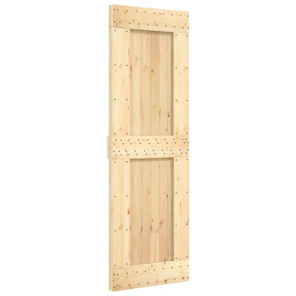 vidaXL Skyvedør med monteringstilbehør 70x210 cm heltre furu