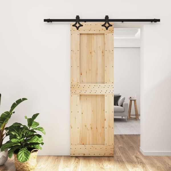 vidaXL Skyvedør med monteringstilbehør 70x210 cm heltre furu