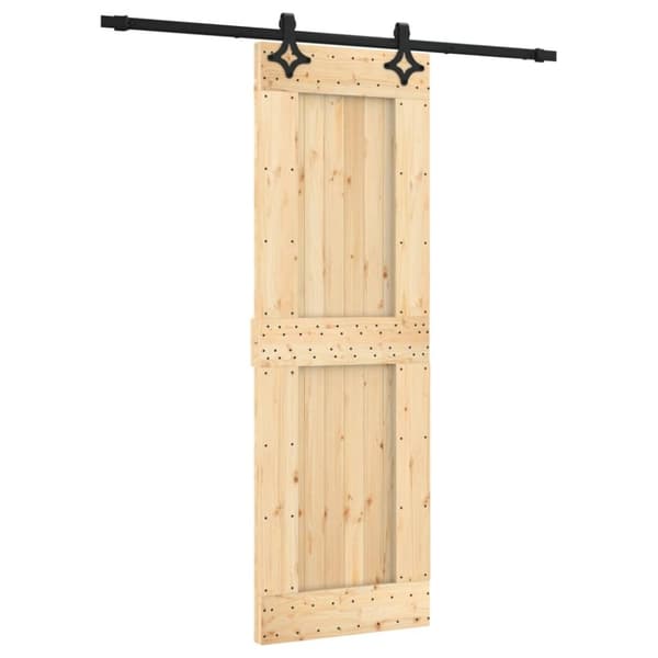 vidaXL Skyvedør med monteringstilbehør 70x210 cm heltre furu