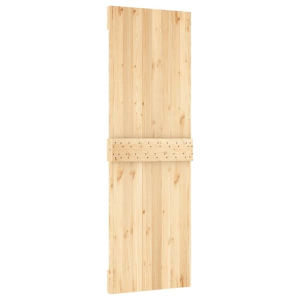 vidaXL skydedør med monteringssæt 70x210 cm massivt fyrretræ
