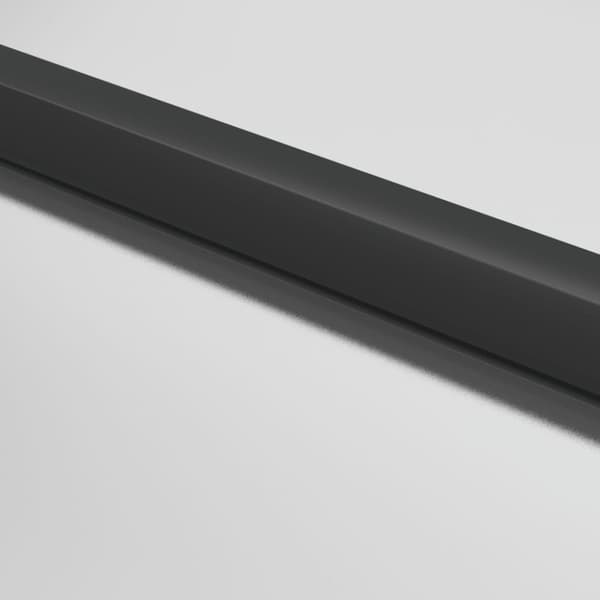 vidaXL Innerdörr svart 83x201,5 cm härdat glas och aluminium slim